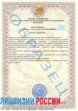 Образец сертификата соответствия (приложение) Когалым Сертификат ISO 27001